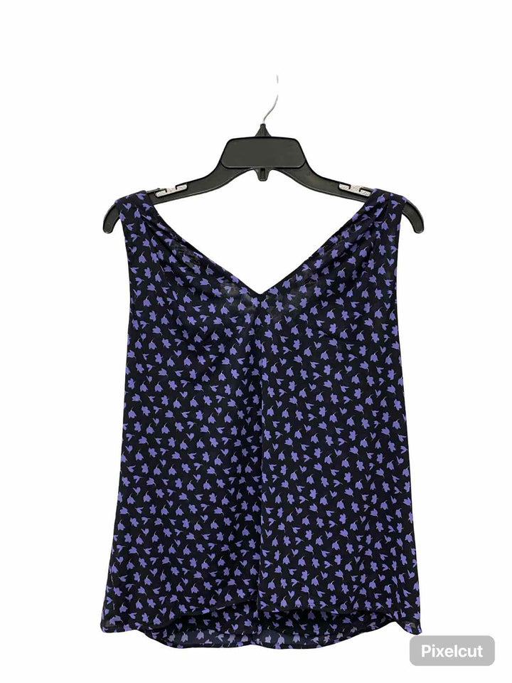 Cabi Size M Black Purple Floral Tank Top