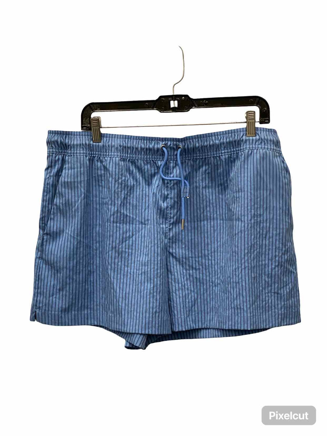 Athleta Size XL Blue Stripe Athletic Shorts