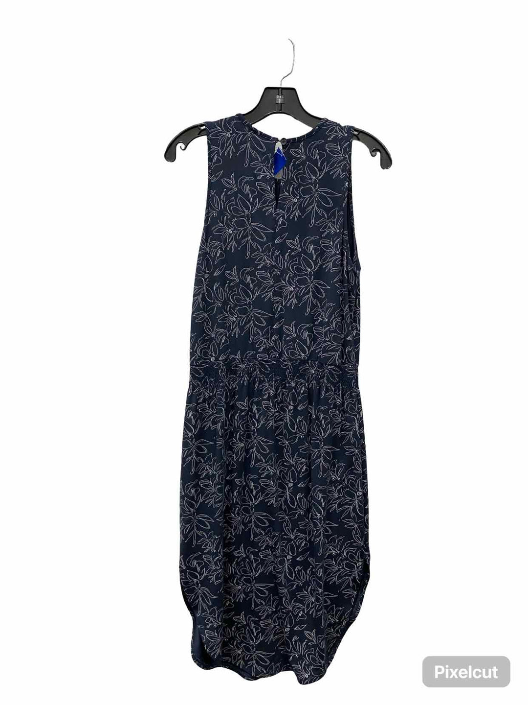 Garnet Hill Size M Blue White Print Dress