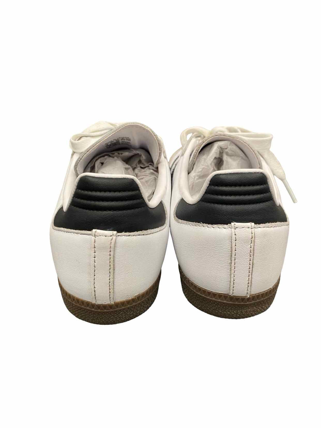 Adidas Shoe Size 8 White Black Leather Samba Sneakers