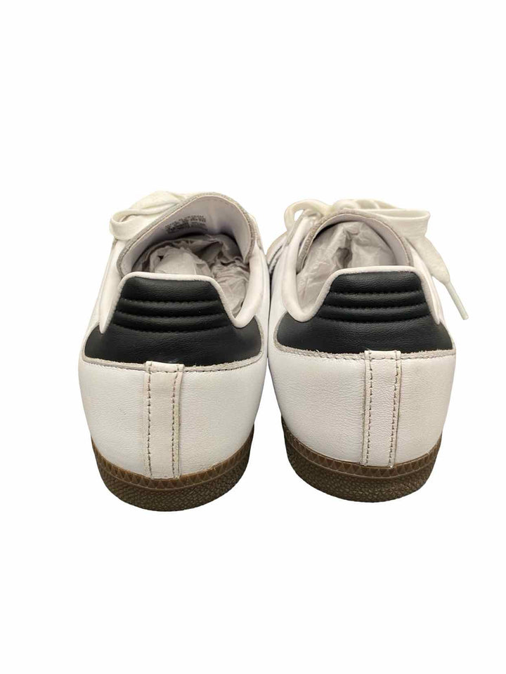 Adidas Shoe Size 8 White Black Leather Samba Sneakers