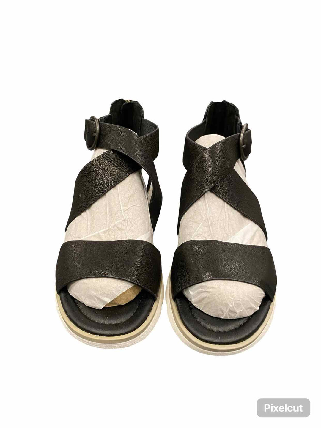 Sofft Shoe Size 6.5 Black Leather NWOT McKenna Sandals