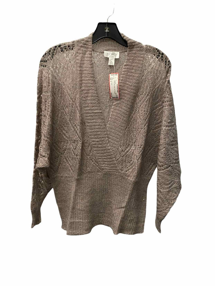 Ann Taylor Size L Brown 26% Cotton Sweater