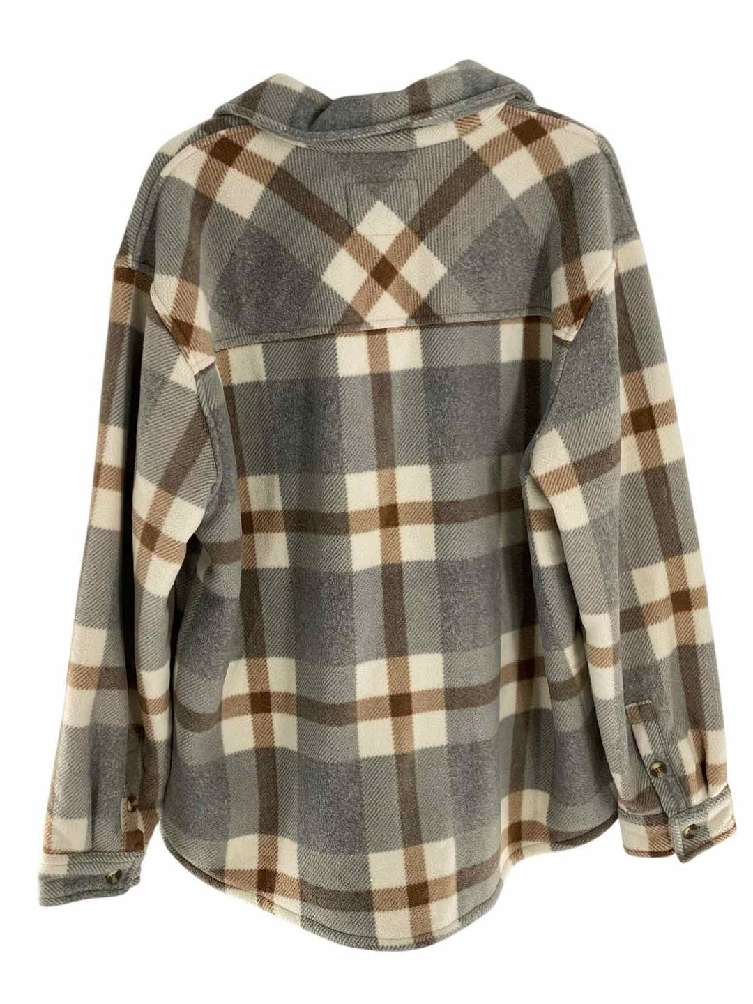 Sage Size XXL Grey Brown Plaid Jacket