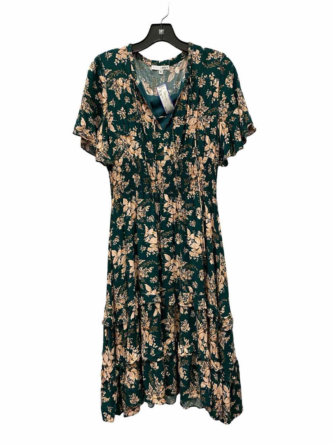 Baltic born Size M Green Pink Floral Dress – Alaskan Dames Baltic born Size M Green Pink Floral Dress – Alaskan Dames