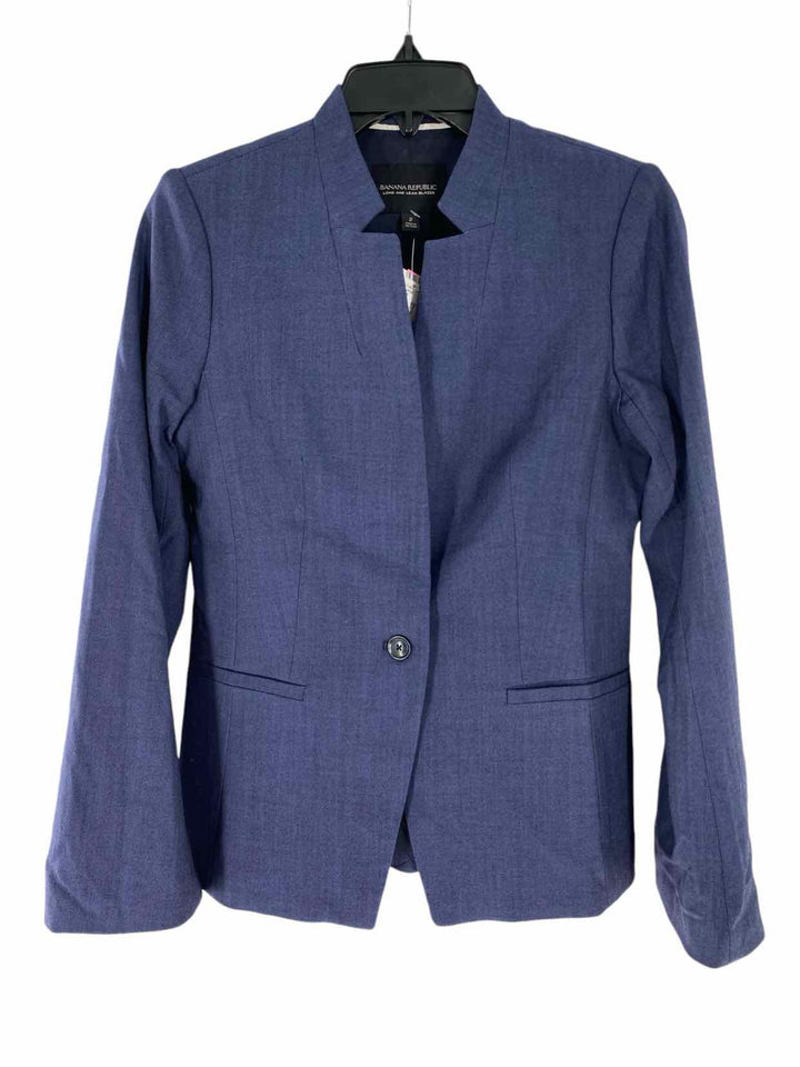 Banana Republic Size 2 Blue Blazer