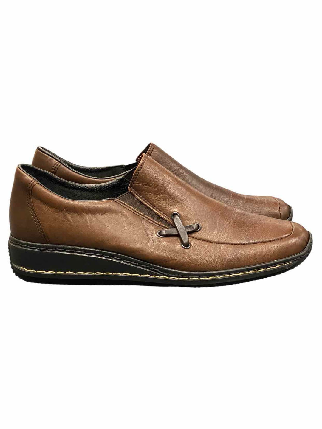 Rieker Shoe Size 38 Brown Loafers