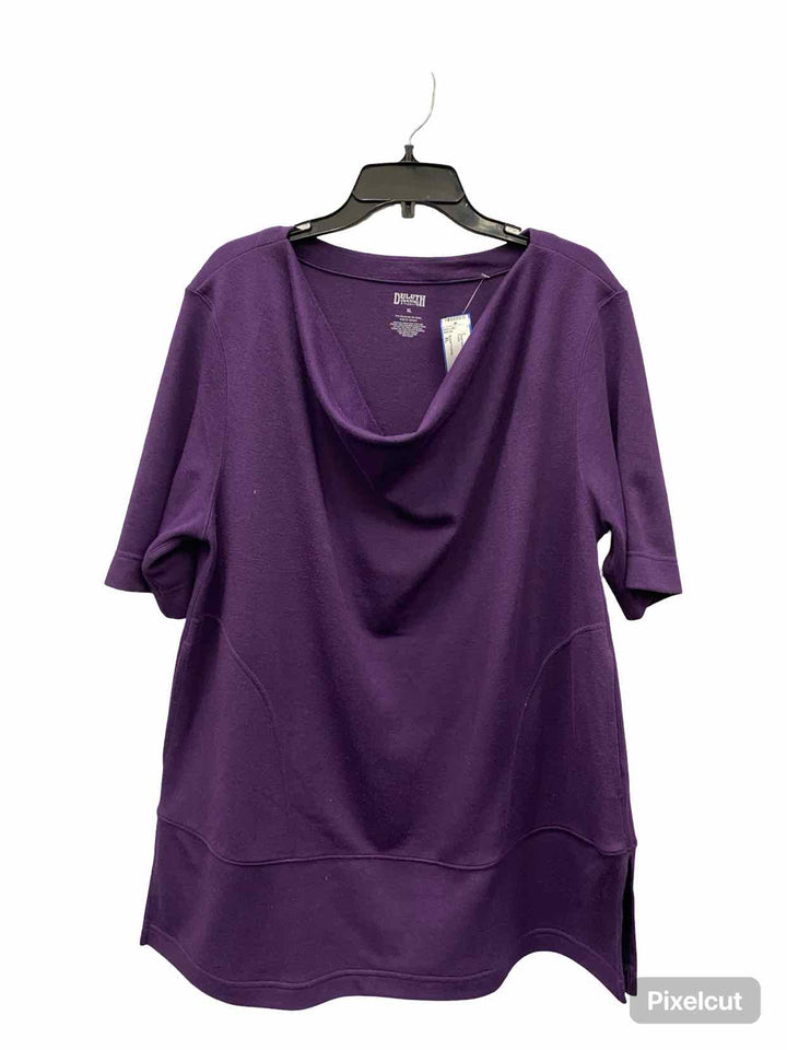 Duluth Trading Size XL Purple Short Sleeve Shirts