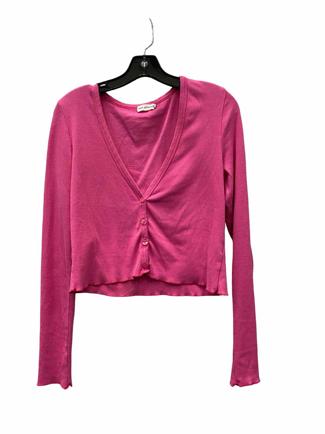 Good American Size 3(16-18) Pink Long Sleeve Shirts