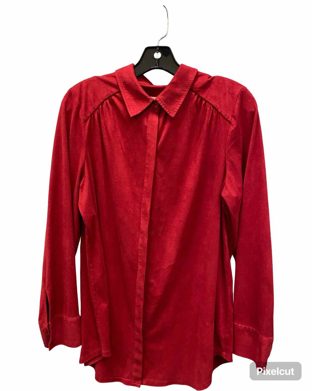 Chico's Size 1 (M) Red Long Sleeve Shirts