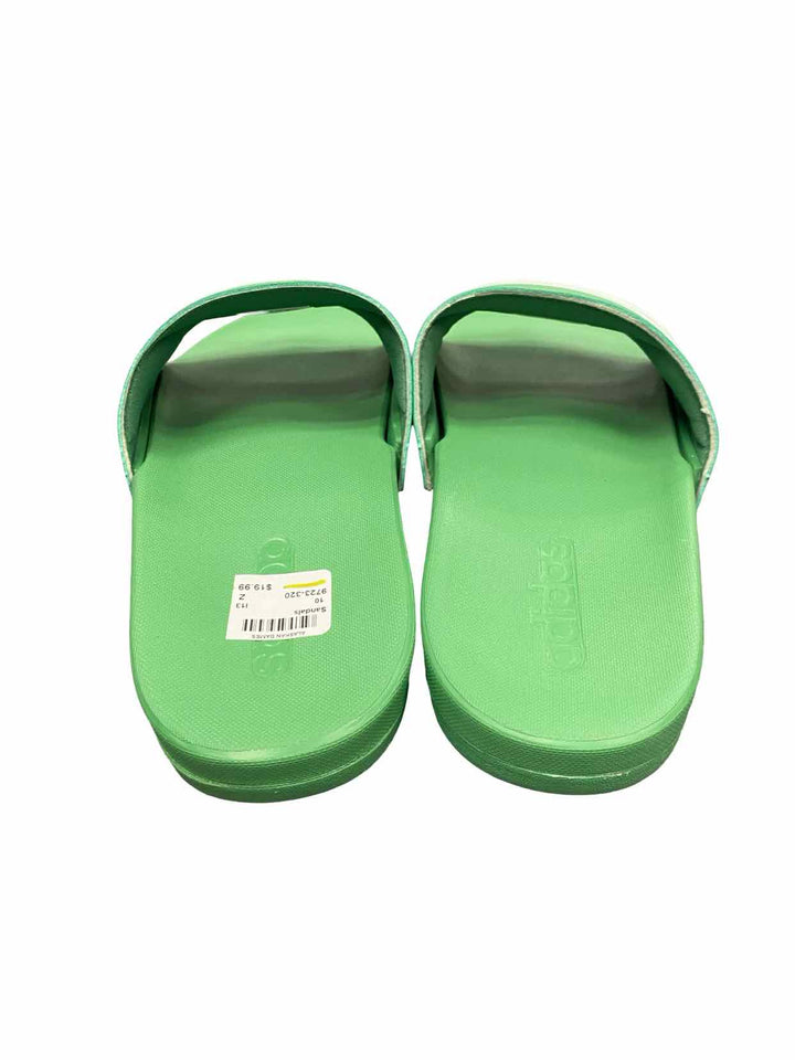 Adidas Shoe Size 10 Green Sandals