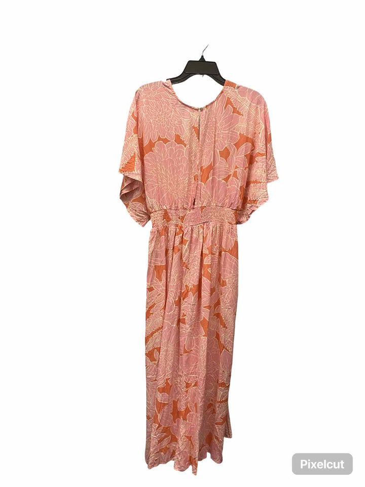 VICI Size XL Pink Orange Floral Dress