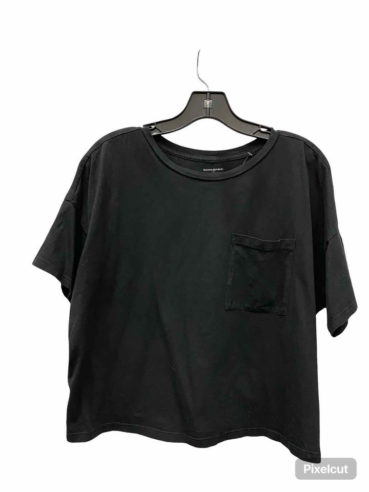 Banana Republic Size S Black Organic Cotton T-shirt
