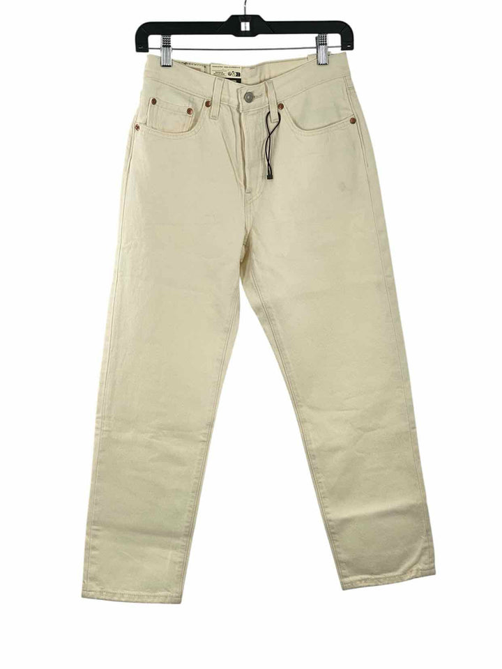 Levi's Premium Size 26x26 White 501 Original Denim Retail Jeans