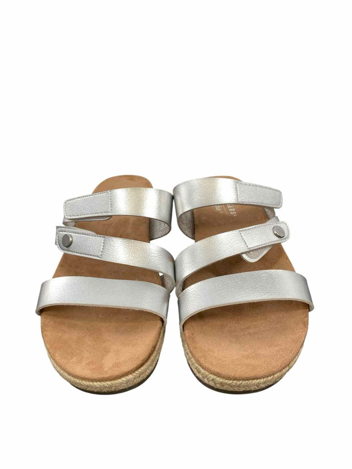 Skechers Shoe Size 8.5 Brown Silver NWT Sandals