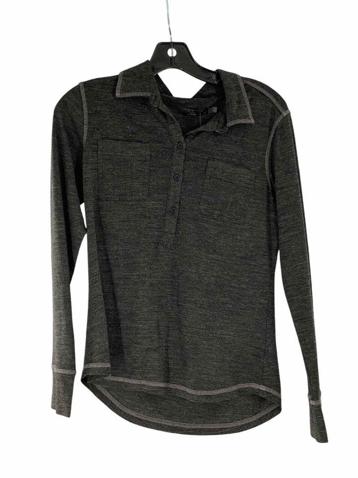 PrAna Size S Dark Grey Long Sleeve Shirts