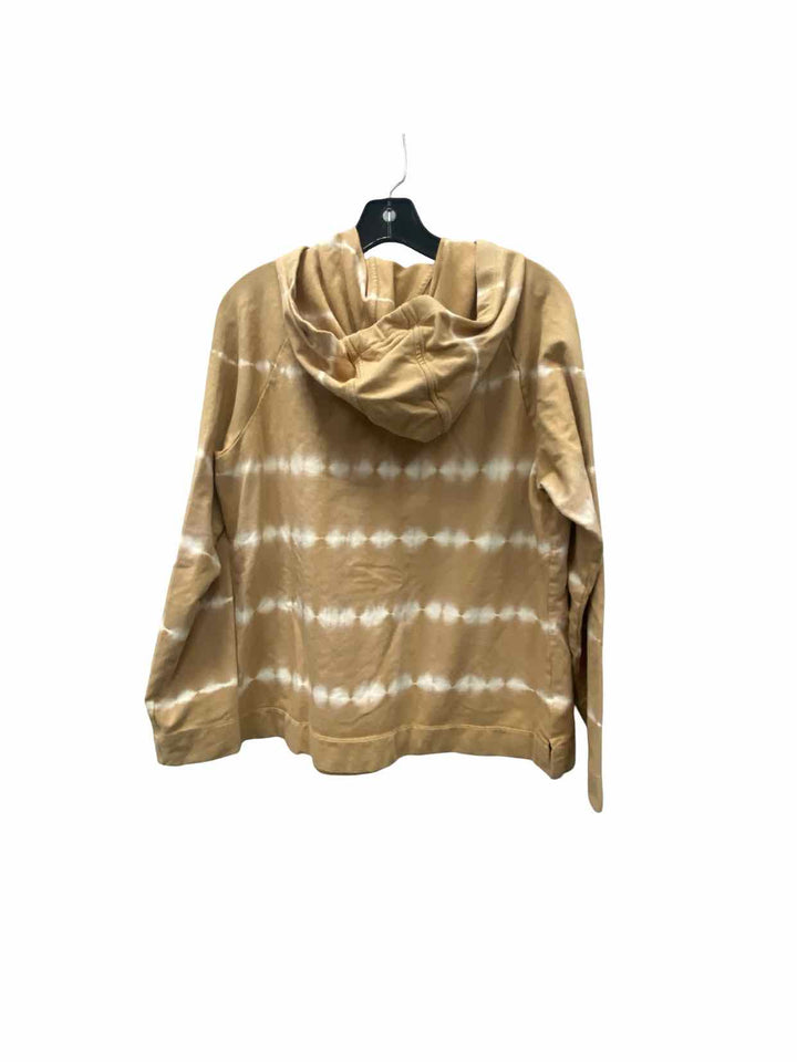 Isaac Mizrahi Live! Size M Brown White Sweatshirt