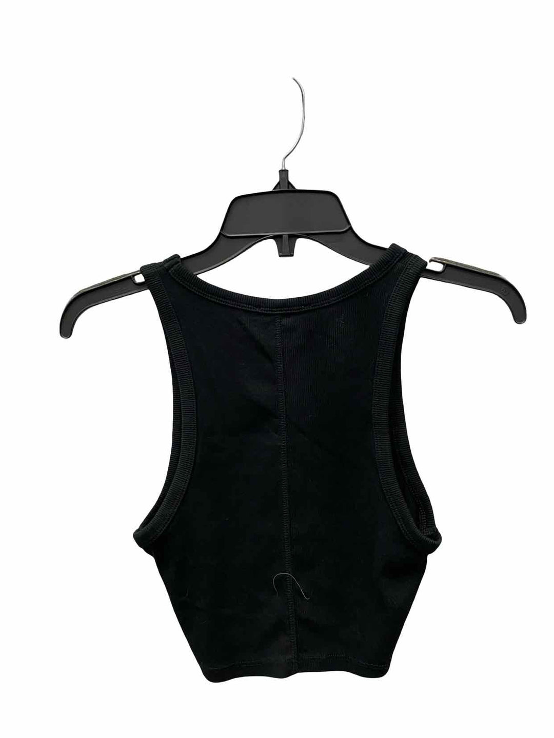 ZARA Size M Black Ribbed Tank Top