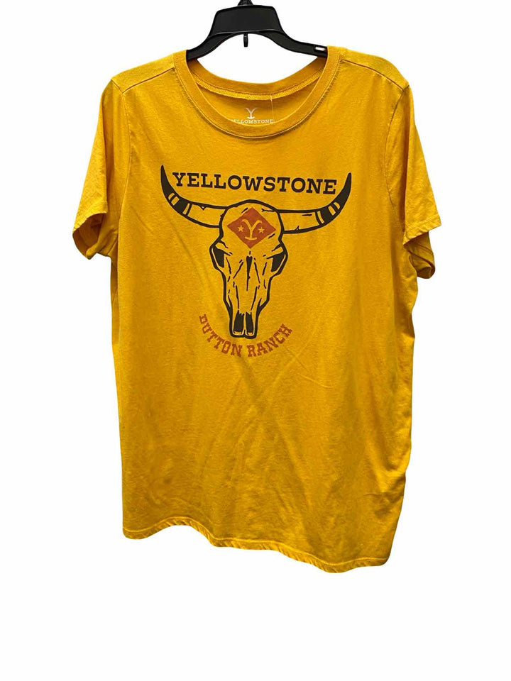 Yellowstone Size 1X Yellow Short Sleeve Shirts
