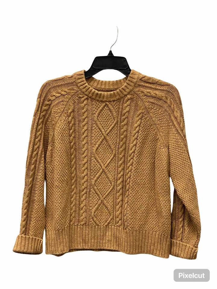 Gap Size M Brown Cable Knit 100% cotton Sweater