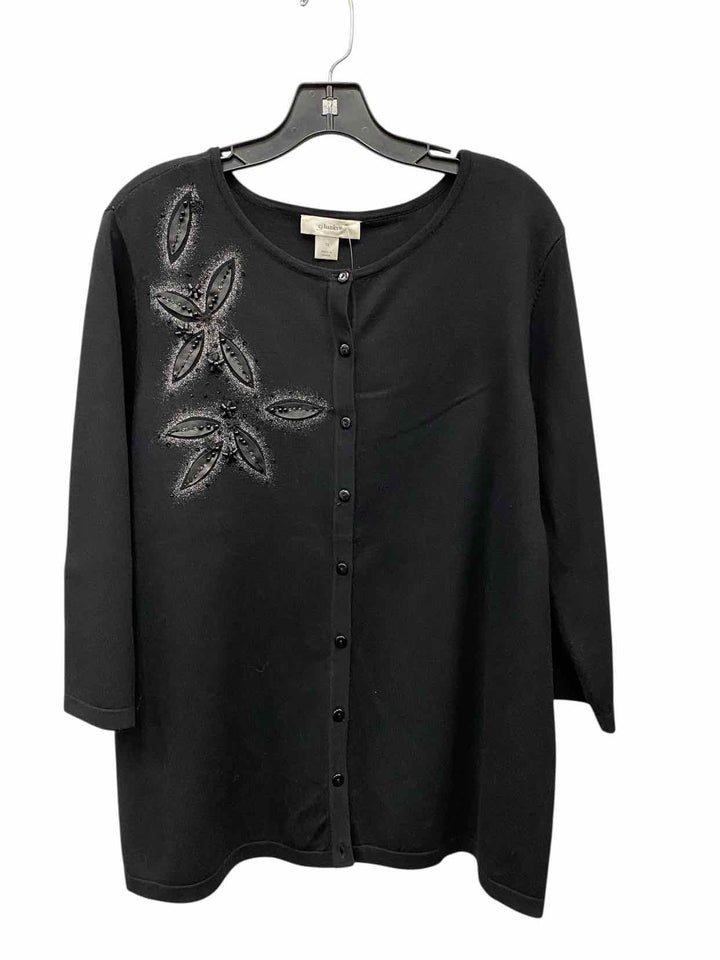 CJ Banks Size 1X Black Sweater