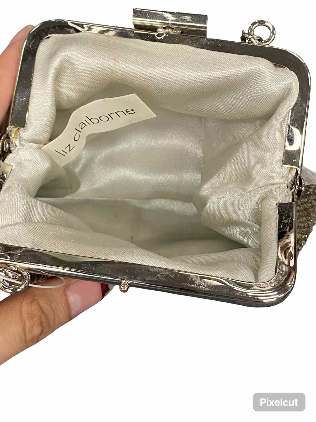 Liz Claiborne Silver Wristlet Purse