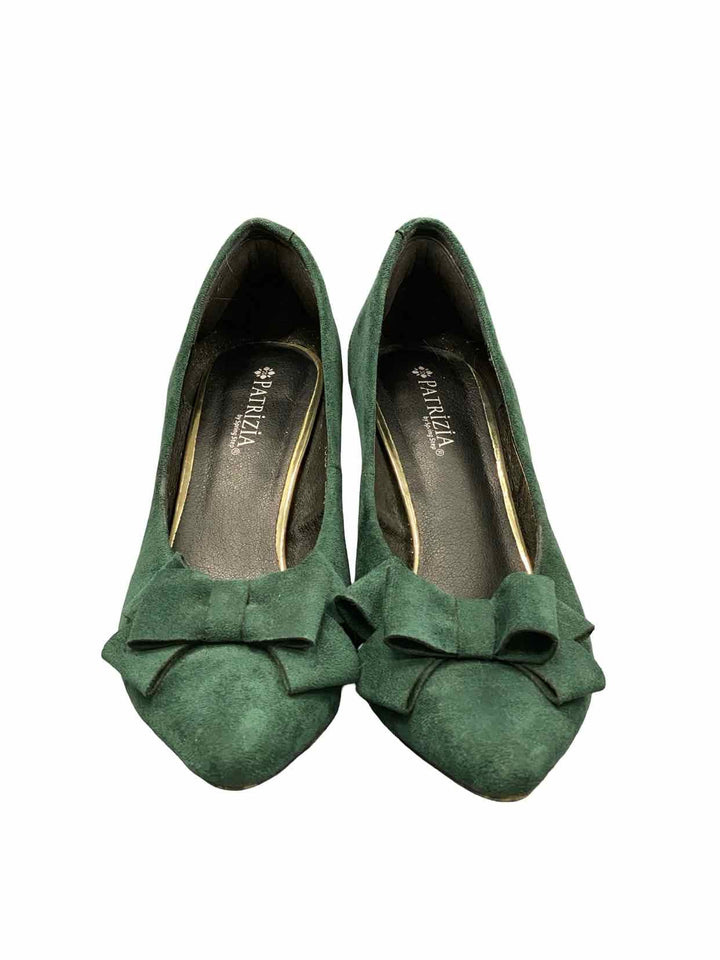 Patrizia Shoe Size 40 Emerald Suede Heels