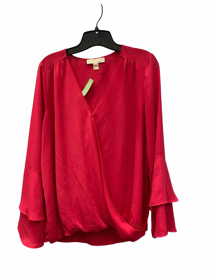 Michael Kors Size L Pink Long Sleeve Shirts