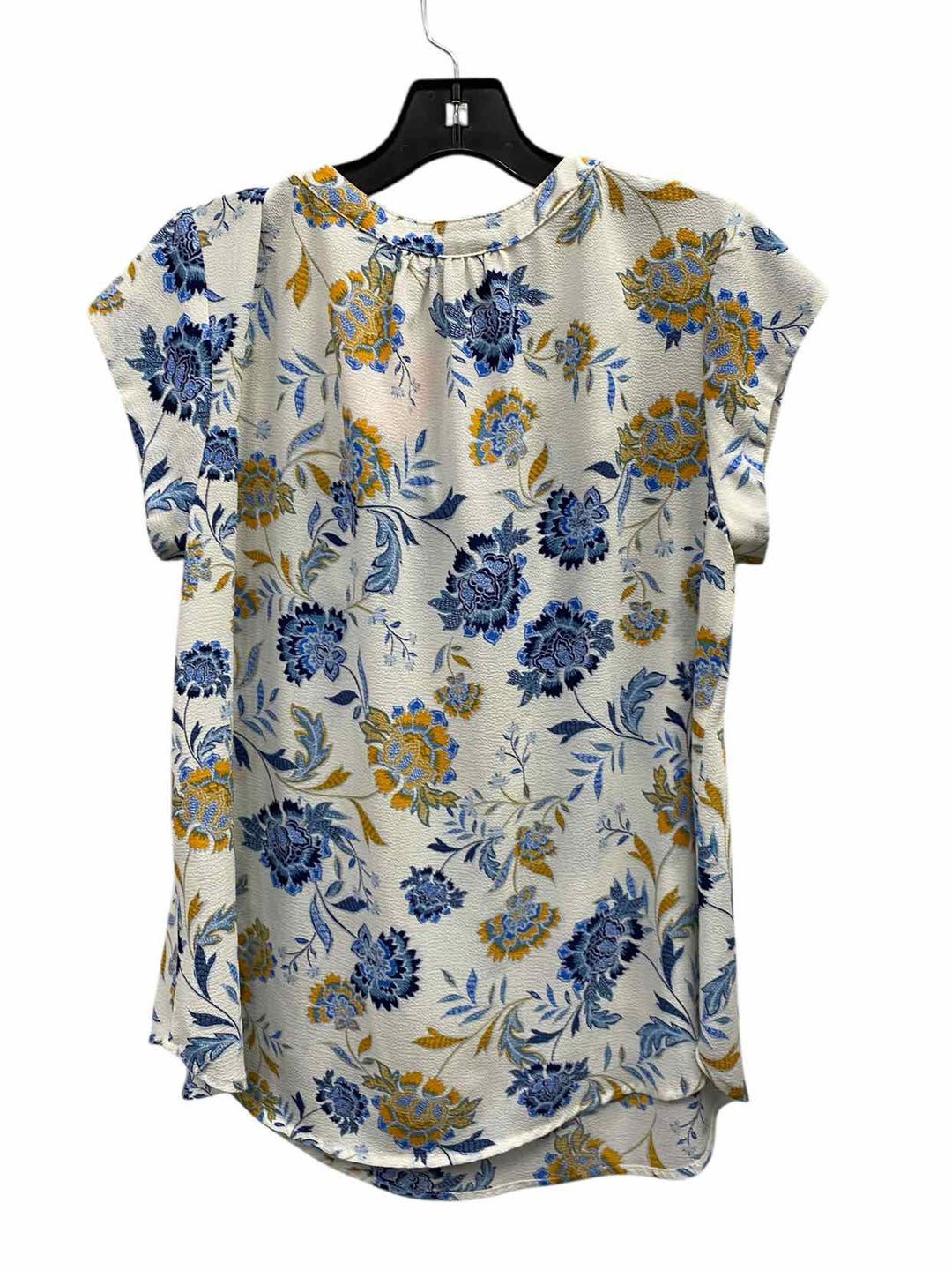 41 Hawthorn Size L White Blue Short Sleeve Shirts