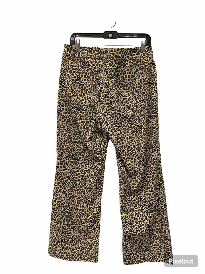 J Crew Size 30 Beige Cheetah Pants