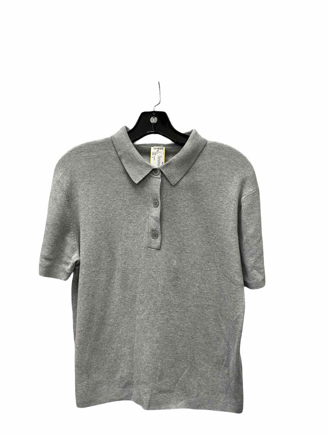 Uniqlo Size L Gray 60% Cotton Athletic Short Sleeve