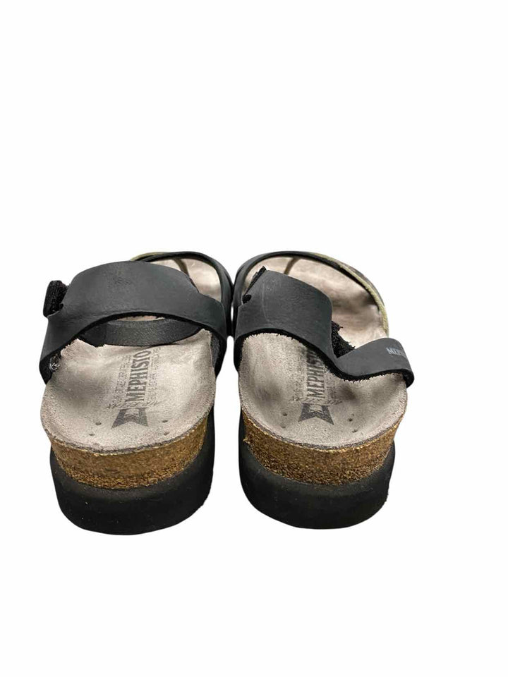 Mephisto Shoe Size 39 Gray Black Sandals