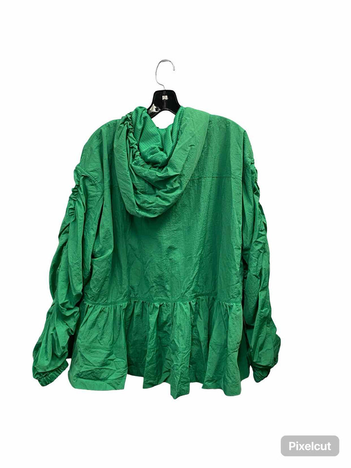 Anthropologie Size L Green Athletic Jacket