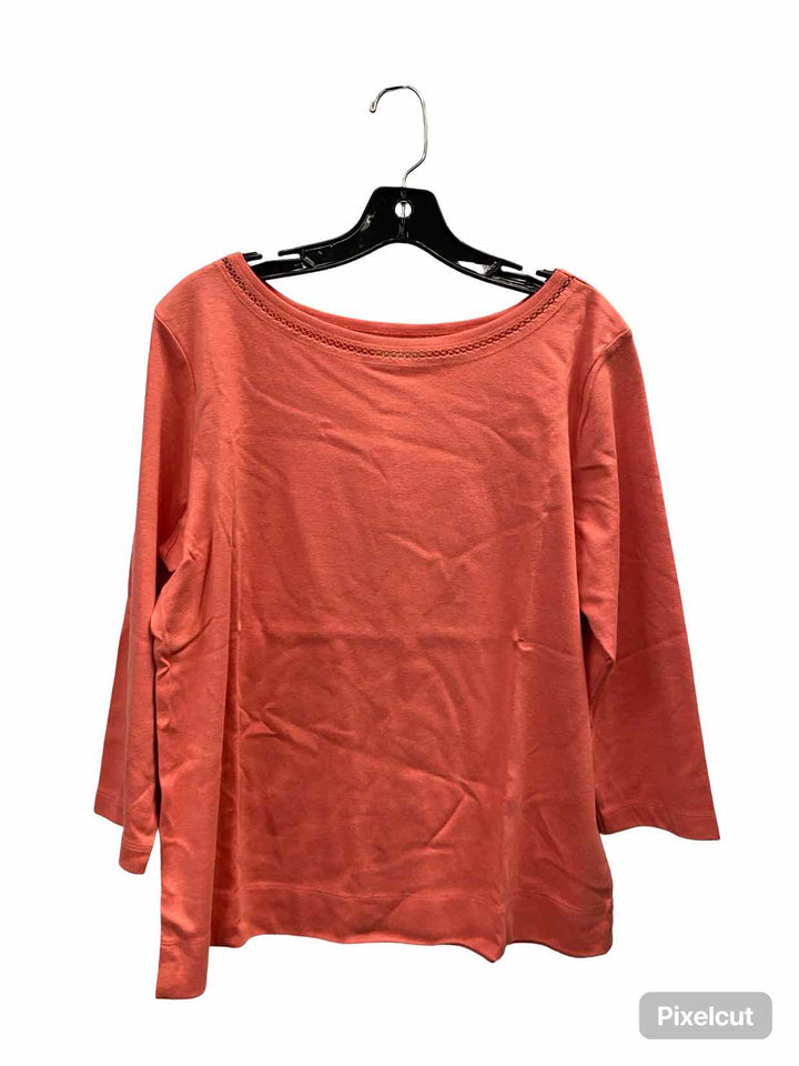 Appleseed's Size L Pink 100% cotton Long Sleeve Shirts