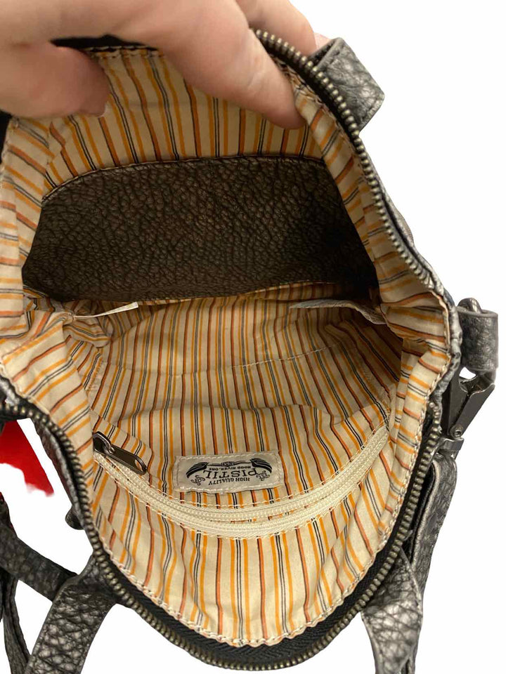 Pistil Gray W/Crossbody Strap Purse