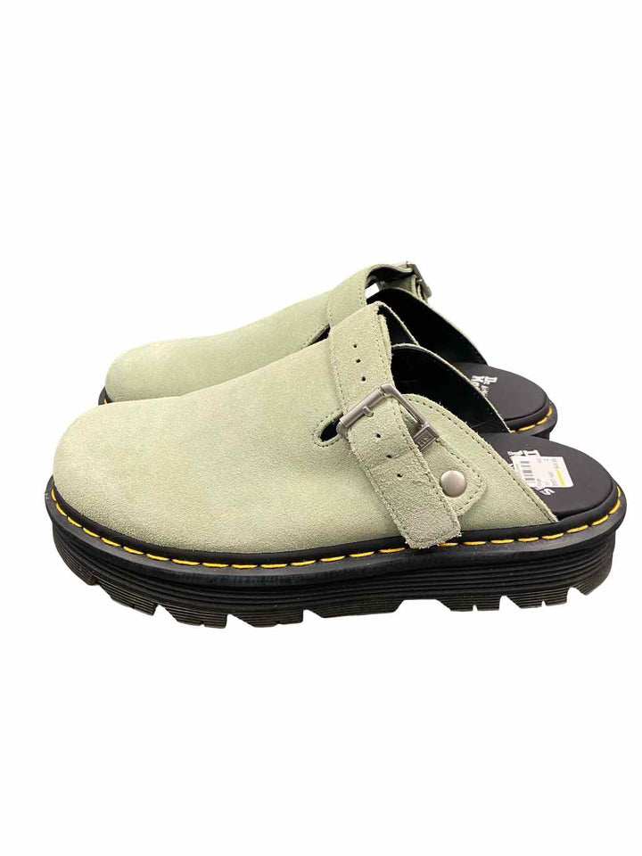 Dr. Marten Shoe Size 11 Sage Green Suede Slingback Platform Mules