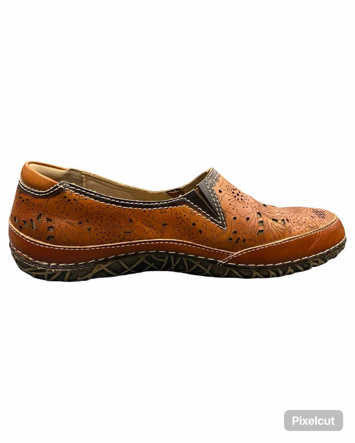 L'Artiste Shoe Size 38 Brown Leather Libora Flats