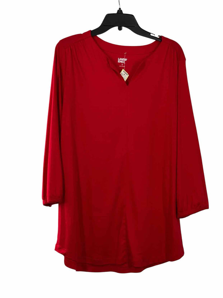 Lands End Size XL Red Long Sleeve Shirts