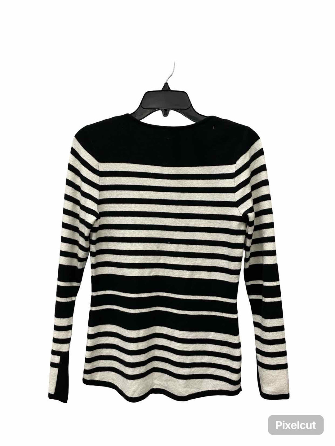 Cyrus Size S Black White Striped Long Sleeve Shirts