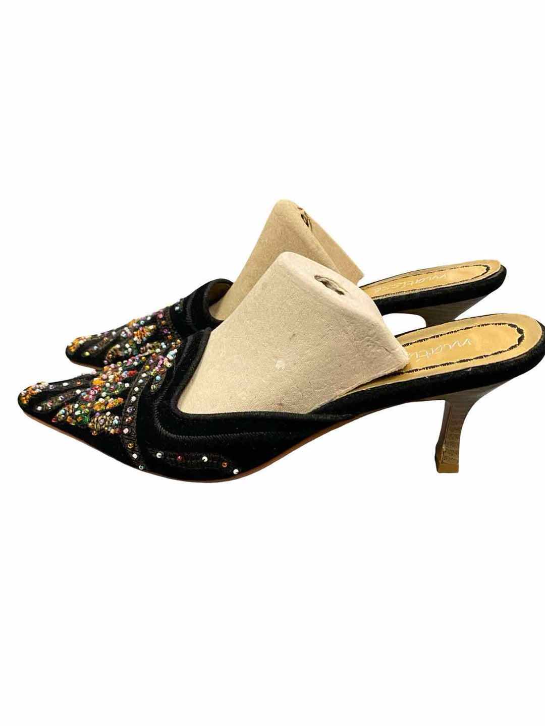 Matisse Shoe Size 9 Black Beaded Velvet Heels