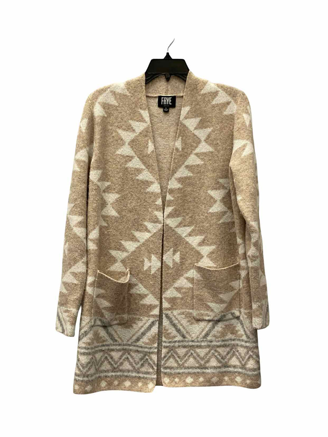 Frye (Kirkland) Size S Beige Print Sweater