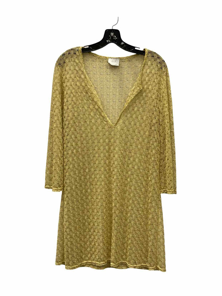 Jordan Taylor Size L/XL Gold Long Sleeve Shirts