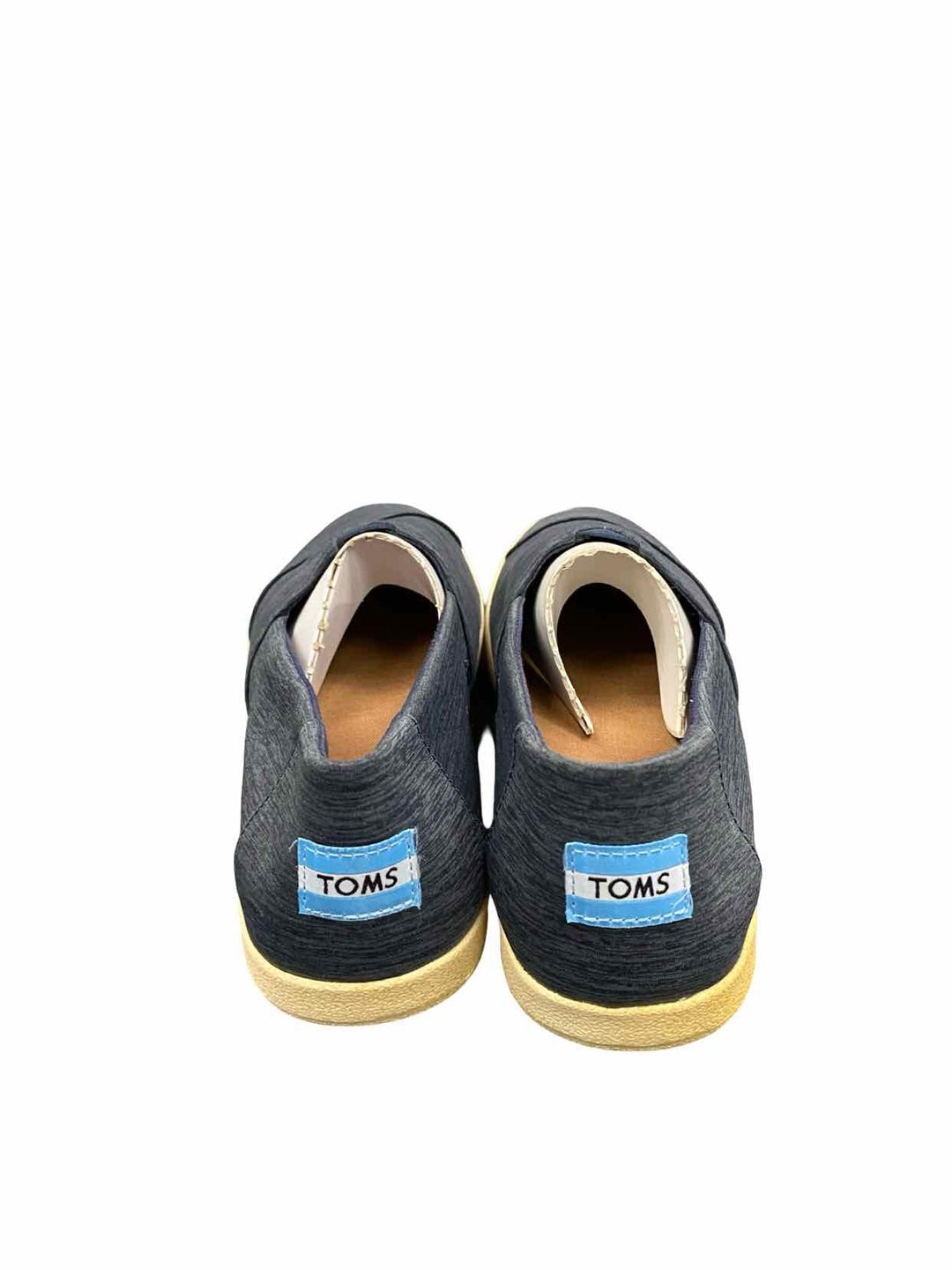 Toms Shoe Size 10 Blue slip-on Flats