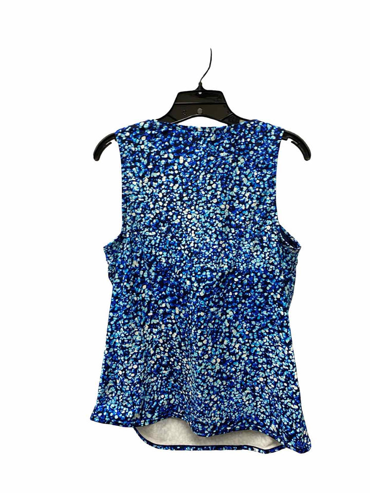 Lands End Size 14 Blue Swimsuit Top
