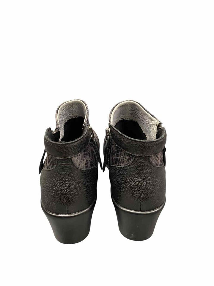 Alegria Shoe Size 40 Black Grey Snakeskin Pattern Sloan Snake Boot Boots(Ankle)