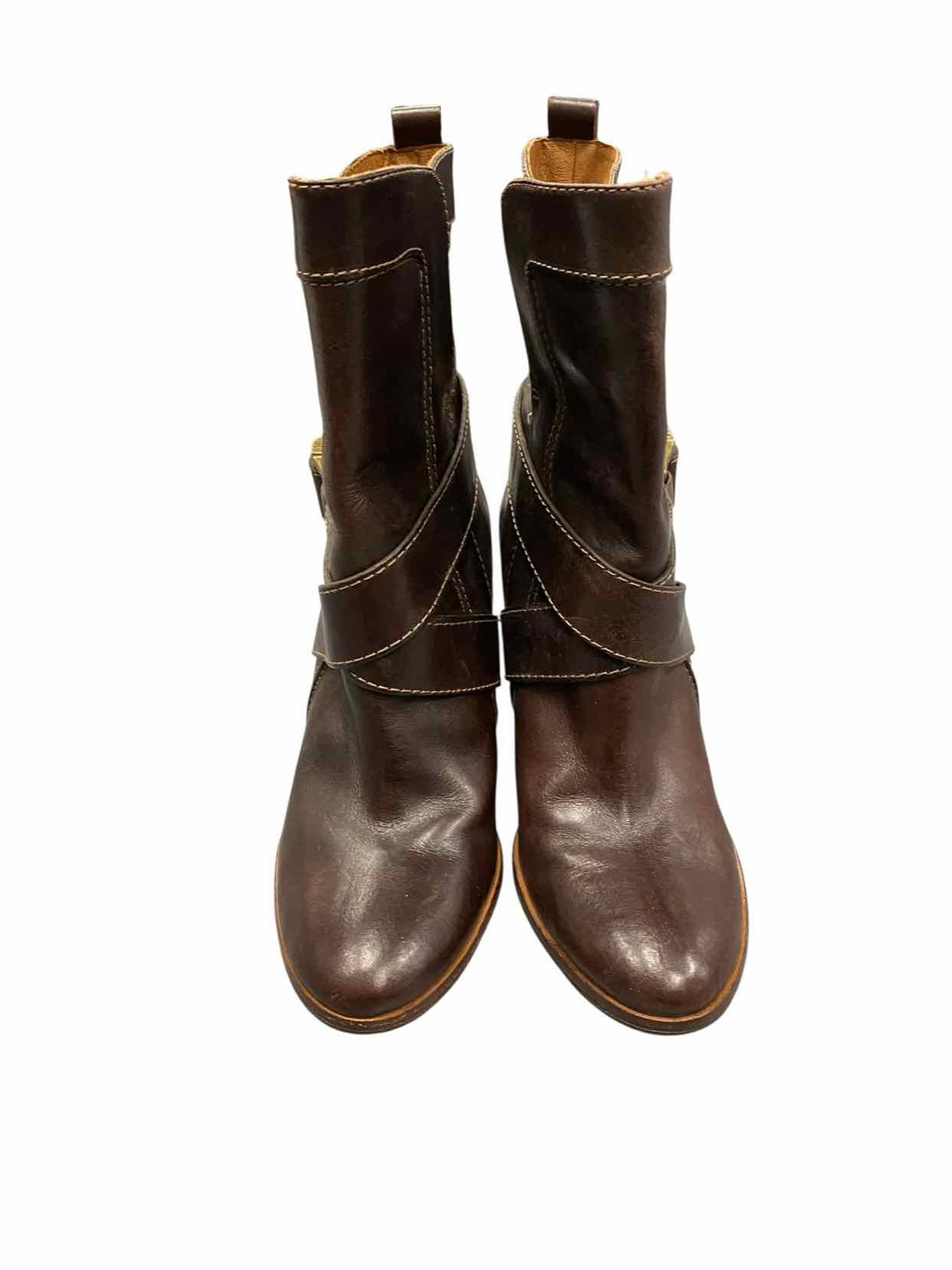Frye Shoe Size 7.5 Brown Leather andrea mid Boots(Ankle)