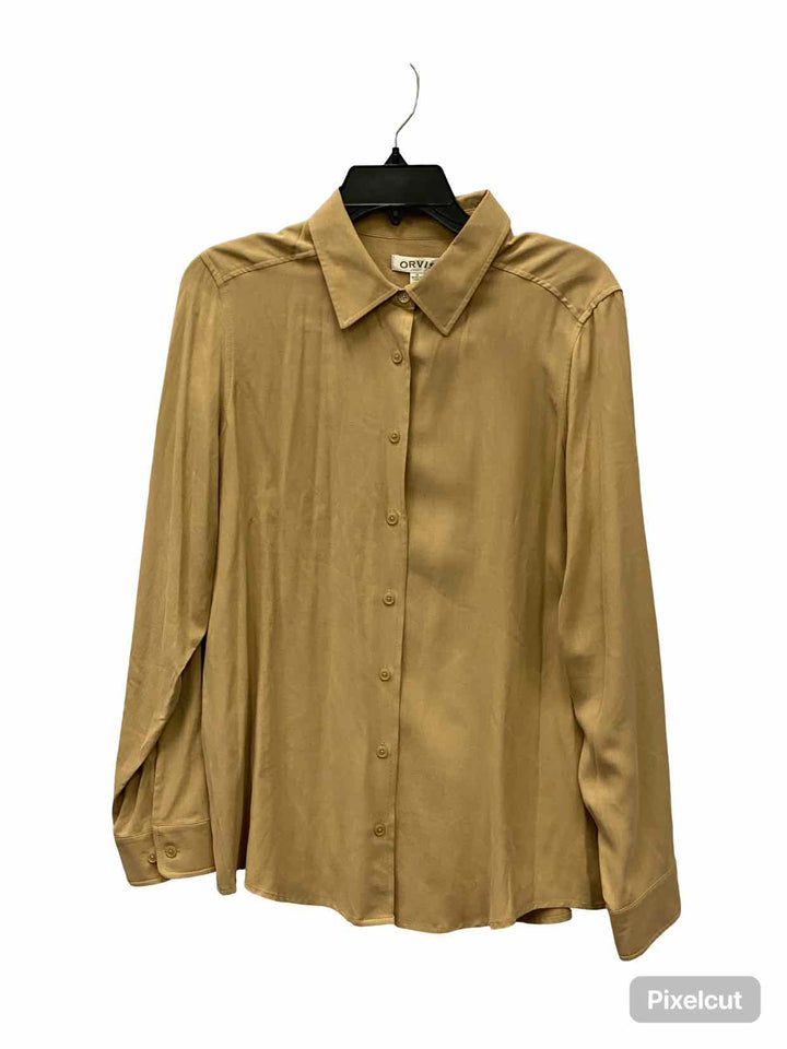Orvis Size M Brown Long Sleeve Shirts