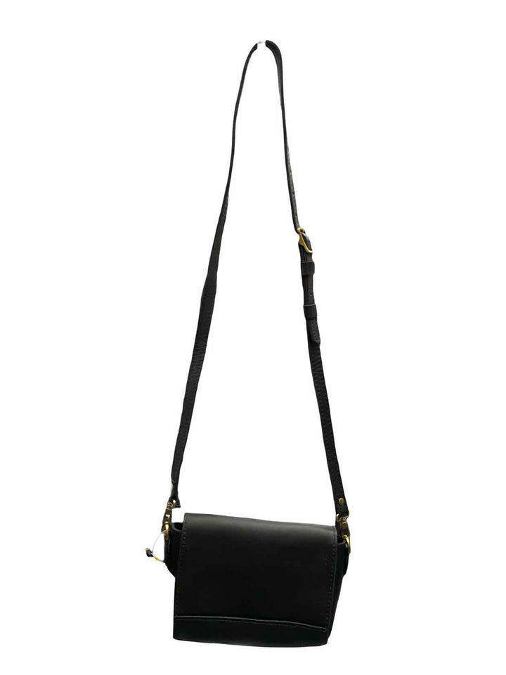 Portland Leather Goods Black Metro Crossbody Purse