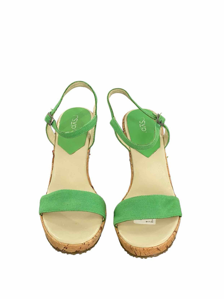 RSVP Shoe Size 9 Spring Green Floral Sandals