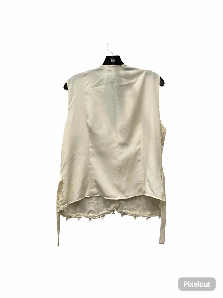 San Andre Size 16 Cream Tank Top